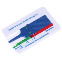 코팅두께게이지 피막두께 게이지 호환 미니 자동차 타이어 트레드 깊이 미터 자동 오토바이 타이어 패턴 깊이계 측정 도구 두께 감지 표시기, Blue