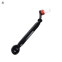 커피머신 청소도구 2 in 1 anti-scald nylon 청소 나일론 브러시 스푼 도구 에스프레소 커피 머신 그룹 헤드 오물 청소 도구 세트, a