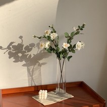 프렌치 장미 조화 3colors 인테리어 조화 부쉬 실크플라워, 피치