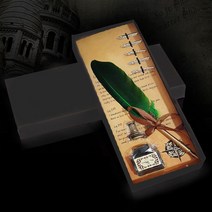 만년필 깃털펜 잉크펜 딥펜 캘리그라피 딥펜세트 만년필세트 깃털 잉크 펜 캘리그라피 DD-11632-72394EA, 쿠팡 본상품선택, 쿠팡 그린, 쿠팡 본상품선택