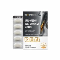 내츄럴플러스 관절연골엔 옵티 엠에스엠2000 1050mg x 60정, 2박스(두달분)