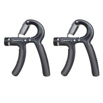 웰럽 프리미엄 경찰 소방 손악력기 5~60kg 악력기, 블랙(2개입)