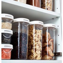 IKEA 365+투명 플라스틱 건조 견과류 밀폐용기 스파게티 면 보관통, 2.3L