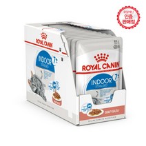 로얄캐닌 캣 파우치 인도어 7+ 85gx12개/습식사료, 단품