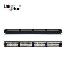 LANstar Cat.5E UTP 24포트 패치판넬 LS-EPLB-24P19N