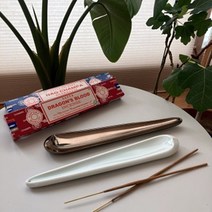 인센스세트 홀더 스틱홀더 세라믹 향받침대 챔버 버너, 나그참파