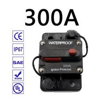 Nice-12-48V DC 자동 방수 회로 차단기 30A 100A AMP 퓨즈 리셋 자동차용 보트용, 300