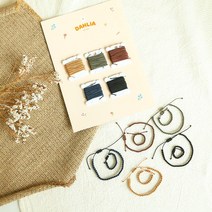 실반지 & 실팔찌 만들기 세트 X10 대용량 DIY 키트 6type [Dahlia 소원 매듭 커플 우정 팔찌 반지 재료], 베이직 0.3mm파스텔팔레트, 1개