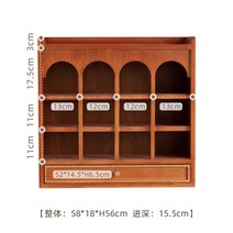 원목그릇장 찬장 주방그릇장 미국식 카페장 엔틱그릇장 주방인테리어, 브라운