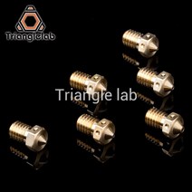 Trianglelab BRASS V6 핫엔드 3D 프린터 노즐 TD6 DDE CHC 키트 v6 압출기 프루사 i3 mk3 용, 한개옵션1, 01 0.15mm 4pcs