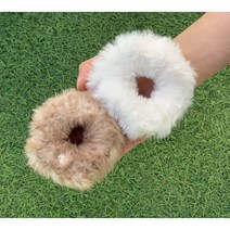 [ 2개 구매시 무료배송]밍크털 머리끈 토끼털느낌 스크런치