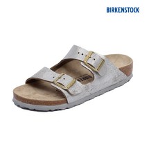 버켄스탁 [BIRKENSTOCK] 정품 여성 아리조나 메탈릭 블루 실버 네로우 1008796