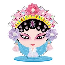 Peking Opera Style Classical Drama Face Makeup Mirror Kit DIY Cosmetic Mirrors, C