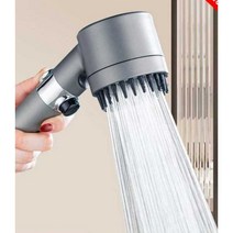 온오프 물멈춤 절수 버튼 샤워기 3단 수압 상승 조절