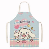 산리오 앞치마 마이멜로디 주방 헬로키티 캐릭터 쿠로미 279888 만화 Sanrios 액세서리 Cinnamoroll Kawaii 귀여운 성인 방오 앞치마 작업복 홈 요리 베이킹, aldult-65x75cm, A-1