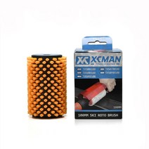 xcman alpine nordic xc ski 나일론 horsehiar 황동 cork roto brush compatible with 10mm hex shaft, tx-50-rh-100