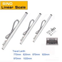 격자 유리 눈금자 센서 선형 체중계 인코더 밀링 선반 기계용 이동 길이 미터, 970mm travel