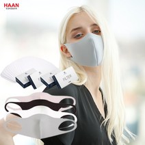 한경희 비말차단 새부리형마스크 연예인 패션 빨아쓰는 귀편한 국산 스포츠 면마스크 파우치, 마스크화이트2매, 1개