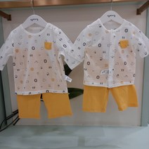 아가방 SS여름 초특가세일 ~ 땀많은 우리아기에게~작은 구멍으로 시원한 바람이 솔솔솔 ~ 귀여운 동물디자인의 시원한 매쉬원단의 7부내의~칠부실내복