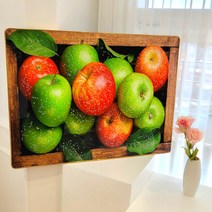 쿠칭아일랜드 가장큰 돈벼락 재물가득 부자되는 골드액자 돈나무액자 60x80cm, 재물풍성사과액자