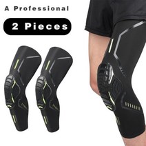 남녀공용 헬스용품 WorthWhile 2 PCS Basketball Kneepads Compression Sleeve Knee Brace Support Protector for M, [01] 2 Pieces Black A, [05] XL, 2개