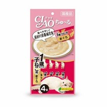 RT 아기고양이 츄르간식 4개입 1P 참치 영양 수분섭취, 단품