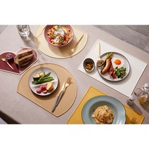 이탈리아 까사무띠 아모르 실리콘 테이블매트 80종 모음, 피오레, 그린