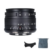 7artisans 35mm F1.4 Mark IIAPS-C 수동 초점 고정 렌즈 캐논 EOS-M 마운트용 대구경, 1개