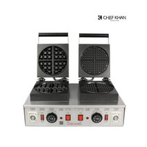 쉐프칸 벨기에+아메리칸 와플굽는기계 2구 CFK-122
