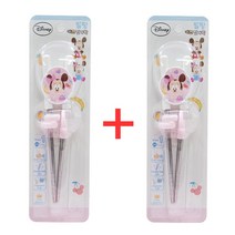 디즈니 스텐 보조젓가락 1단계_핑크 미니, 2개