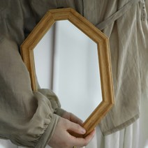 엔틱 미러 프렌치스타일 고퀄리티 원목 탁상용 책상 화장 거울 ver.3, 티크색 거울