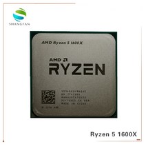 AMD Ryzen 5 1600X 3.6 GHz 6 코어 12 스레드 CPU 프로세서 95W L3 = 16M YD160XBCM6IAE 소켓, 한개옵션0