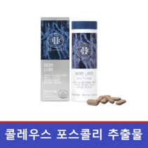 식약처기능성인증 콜레우스 포스콜리 추출 분말 가루 알약 포스콜린 추출물 리파아제 나이아신 중년 여성 단백 동화 호르몬 제지방증가 체지방감소 탄수화물억제 다이어트 보조제 건강기능식품, 포스콜린 1개