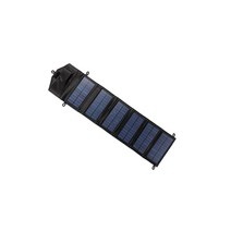 태양광패널 가정용 차량용 휴대용 정원 태양광 판넬 12W/15W/20W/25W Monocrystalline 접이식 태양 전지 패, 04 20W Black 6Panel