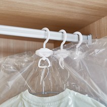 할메이드 옷걸이형 의류 겨울옷 롱 패딩 코트 진공 압축팩 정리함, 1개, 2번