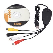 EZCAP172 USB 오디오 비디오 그래버 캡처 VHS 8mm 에서 아날로그 변환 카메라 레코더 DVD 플레이어 지원 Wi, 한개옵션0, 한개옵션0
