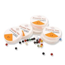 포스트로드 국산 탄성 우레탄 줄 반지 비즈 팔찌 만들기, 0.6mm, 6개입, 투명