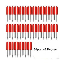 니블러 핸드 충전 커터 Roland Cricut 플로터 블레이드 용 304560 도 호환 전동 공구 커팅 나이프 50 개, 50PCS 레드
