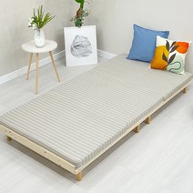 슬릭스 고탄성폼 3단 접이식 매트리스, 7cm 그레이팬슬