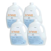 대용량 닥터비타민 샴푸 4200ml 4개 업소용 호텔 헬스장 리필, 샴푸 1개+펌프 1개