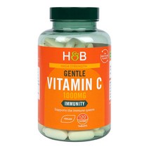 홀랜드앤바랫 하이 스트렝스 남성 비타민 C 1000mg 120정 Holland & Barrett High Strength Gentle Vitamin C, 1팩