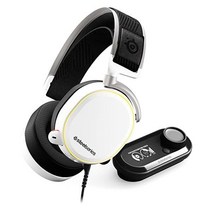 스틸시리즈 Arctis Pro + 아크티스 프로 유선게이밍 헤드셋 화이트 PS5/PS4/PC, White, Wired, Arctis Pro + GameDAC + Headset