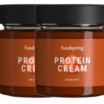 푸드스프링 foodspring Protein Cream 독일 헤이즐넛 프로틴 크림 소스 200g, 2팩