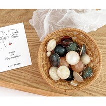 원형 반싸개 단추 11/15/20mm 2개set, 1#투명