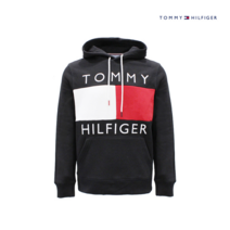 [타미힐피거] 남여공용 빅플래그 로고 후드티78J1753_BK