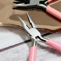 핑크 민자형 평집게 플라이어 777EA