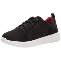 Clarks 여성용 Ezera 레이스 스니커즈 그린, 6 Wide, Black