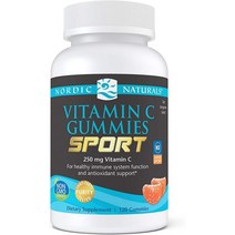 노르딕내추럴스 비타민C 250mg 구미 젤리 스포츠 탠저린 120정 Nordic Naturals Vitamin C Gummies Sport, 4개