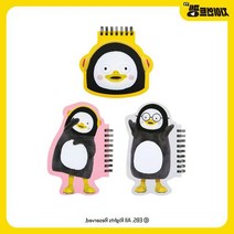 이동중 아이디어 펭수캐릭터 미니메모장 빈티지노트 스케치노트 공책, 그레이