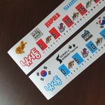 스티커 계측자 600mm 낚시스티커, 블루